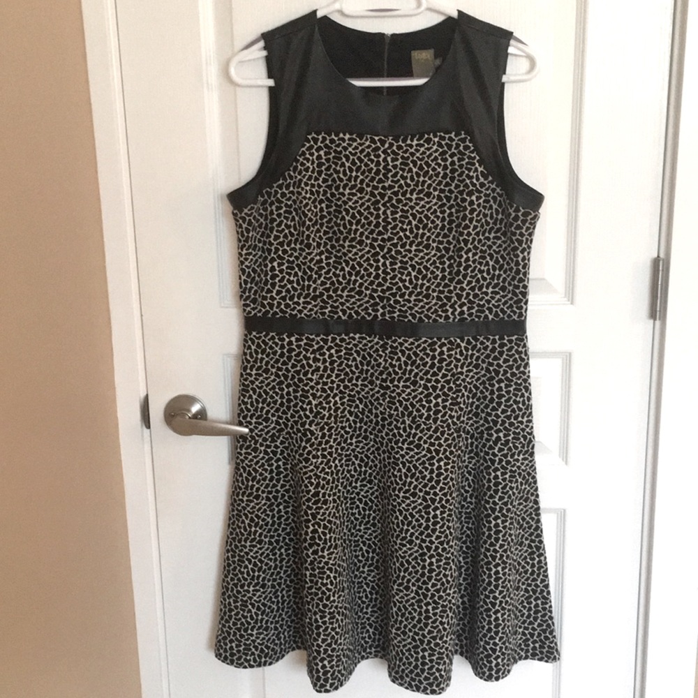 Black and White Patterned Dress